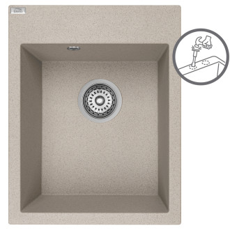 Laveo MONCHICHI SBO_410Y Jednodřez granit, béžová