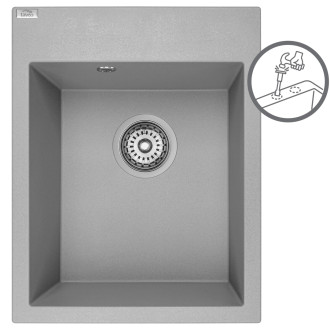 Laveo MONCHICHI SBO_510Y Jednodřez granit, šedá