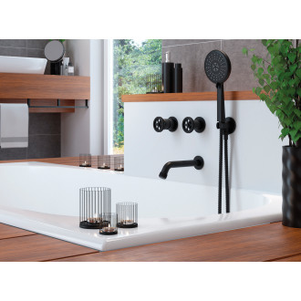 Laveo MURO BAU_711P Sprchový komplet, černá