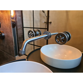 Laveo MURO BAU_922P Umyvadlová baterie podomítková včetně click-clacku, grafit