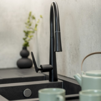 Laveo NALDA BAY_769D Dřezová baterie, černá