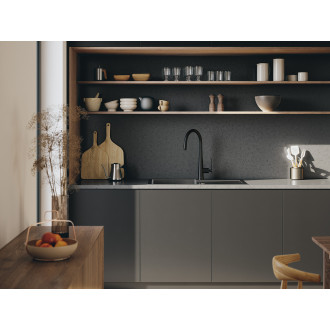 Laveo NALDA BAY_768D Dřezová baterie, černá