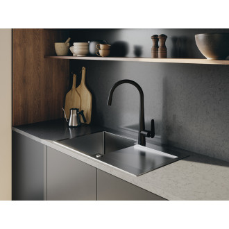 Laveo NALDA BAY_768D Dřezová baterie, černá