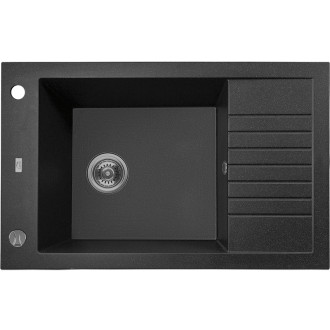 Laveo PIONIER SBR_713T Jednodřez s odkapem, černá