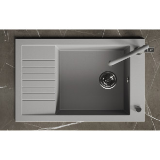 Laveo PIONIER SBR_513T Jednodřez s odkapem, šedá