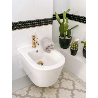 Laveo POLA BAP_G32D Bidetová baterie včetně click-clacku, zlatá