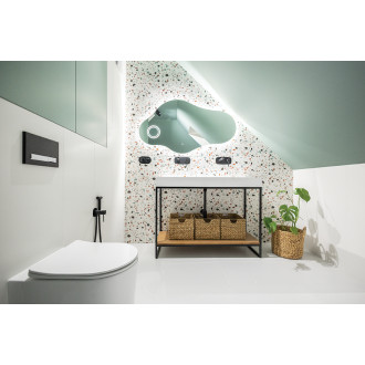 Laveo POLA Podomítková bidetová baterie, černá BAP_731P