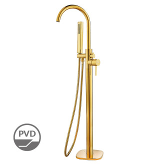 Laveo POLA BAP_G11S Vanová baterie volně stojící, zlatá