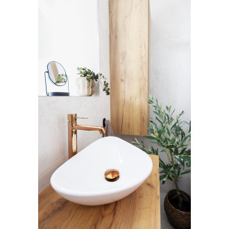 Laveo POLA BAP_82ND Umyvadlová baterie včetně click-clacku, růžové zlato