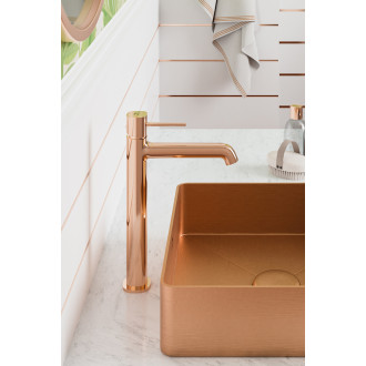 Laveo POLA BAP_82ND Umyvadlová baterie včetně click-clacku, růžové zlato