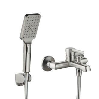 Laveo ALITA nástěnná vanová baterie se sprchovou sadou BVA_311D