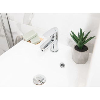 Laveo APPIA BLP_022D Umyvadlová baterie včetně click-clacku, chrom