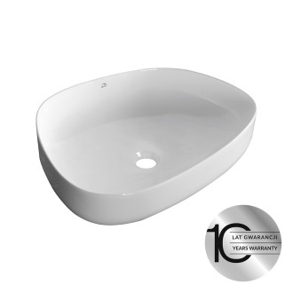 Laveo ASYMMETRIC keramické umyvadlo na desku VUA_6248