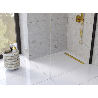 Laveo BASSO COB_G10D Podlahový žlab 1000, zlatá