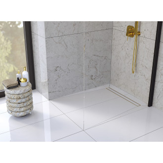 Laveo BASSO COB_G10D Podlahový žlab 1000, zlatá