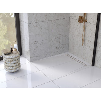 Laveo BASSO COB_860D Podlahový žlab 600, růžové zlato