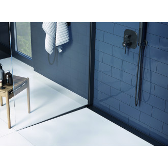 Laveo BASSO COB_711D Podlahový žlab ke stěně 1000, černá