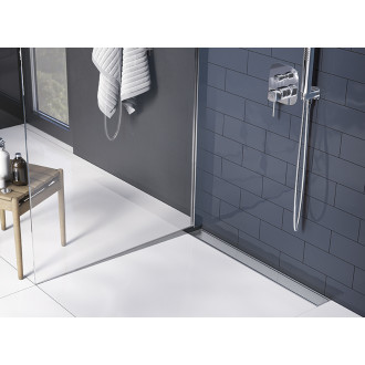 Laveo BASSO COB_261D Podlahový žlab ke stěně 600, nerez