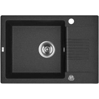 Laveo CELIA SBC_713T Jednodřez granit, černá