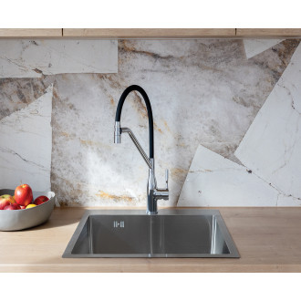 Laveo COLINA stojánková dřezová baterie s výtokem ve tvaru U BCO_978D