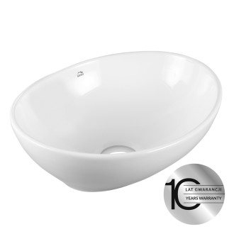 Laveo DESNA VUD_6241 Umyvadlo na desku, bílá