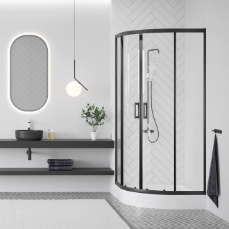 Laveo DESNA čtvrtkruhová sprchová vanička 80x80 cm JBD_686Z