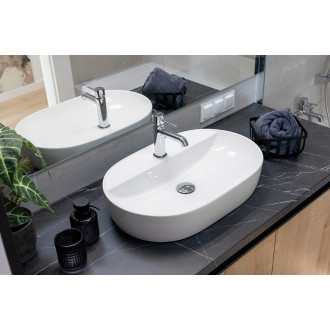 Laveo LOMAMI umyvadlo na desku 61cm, bílá VUL_6161