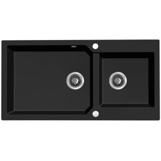 Laveo MILOS granitový dřez Poligran – 2 mísy SPM_B209