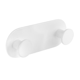 Laveo MIRI Dvojitý věšák, bílá ALM_612S