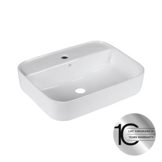 Laveo MOGAMI keramické umyvadlo na desku s otvorem pro baterii VUM_6150