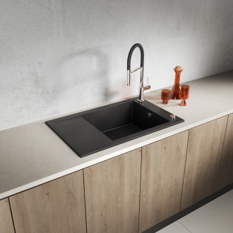 Laveo POLA BAP_778D Dřezová baterie, chrom-černá