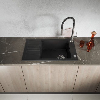 Laveo POLA BAP_778D Dřezová baterie, chrom-černá