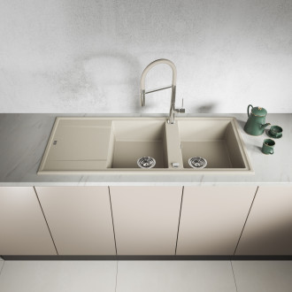 Laveo POLA BAP_478D Dřezová baterie, chrom-béžová