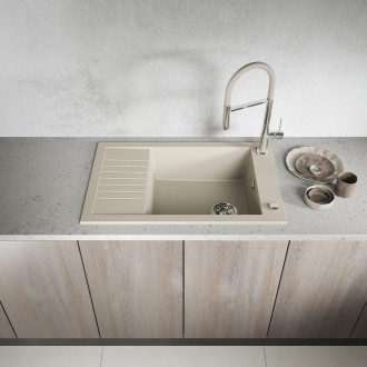 Laveo POLA BAP_478D Dřezová baterie, chrom-béžová