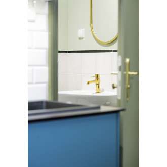 Laveo POLA BAP_G22D Umyvadlová baterie včetně click-clacku, zlatá