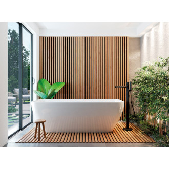 Laveo PRETTO BAO_711S Vanová baterie volně stojící, černá