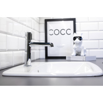 Laveo PRETTO BAO_022D Umyvadlová baterie včetně click-clacku, chrom