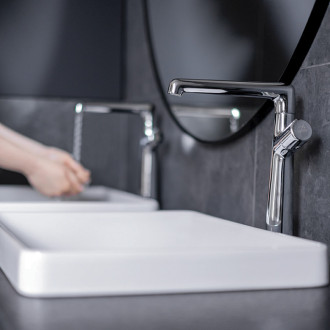 Laveo PRETTO BAO_025D Umyvadlová baterie včetně click-clacku, chrom