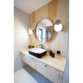 Laveo PRETTO BAO_925D Umyvadlová baterie včetně click-clacku, grafit