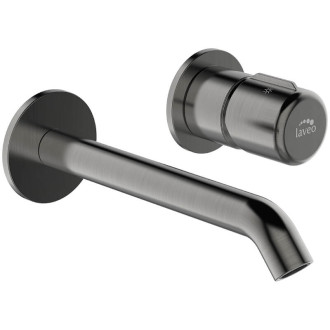 Laveo PRETTO BAO_922P Umyvadlová baterie podomítková včetně click-clacku, grafit