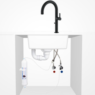 Laveo PURECO stojánková dřezová baterie s připojením na vodní filtr BPU_798D