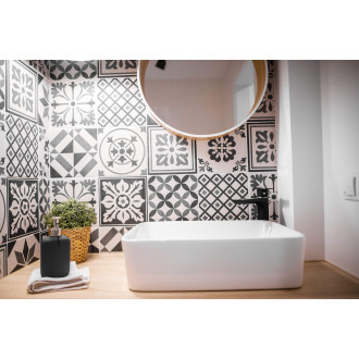 Laveo RAILA BLL_72ND Umyvadlová baterie, černá-chrom