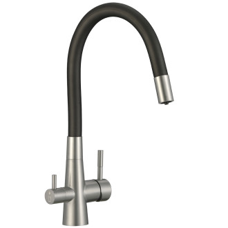 Laveo RIVECO dřezová baterie s flexibilním výtokem a připojením na filtr BRI_768D