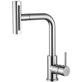 Laveo ROTARO stojánková dřezová baterie s výsuvným multifunkčním výtokem BLR_069D