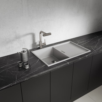 Laveo ROTARO stojánková dřezová baterie s výsuvným multifunkčním výtokem BLR_969D