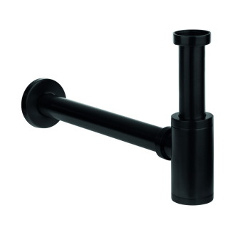 Laveo SIPHON CKS_761D Umyvadlový sifon kulatý, černá