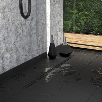 Laveo SLIM COS_780D Podlahový žlab 800, černá