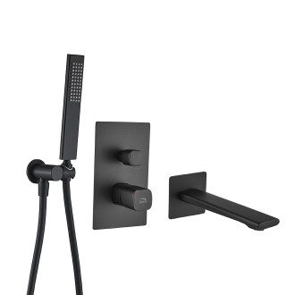 Laveo TORES podomítková vanová baterie se sprchovou sadou BVT_711P