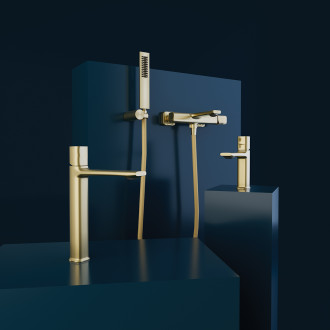 Laveo TORES nástěnná vanová baterie se sprchovou sadou BVT_G11D