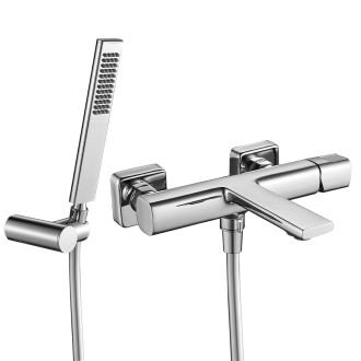 Laveo TORES nástěnná vanová baterie se sprchovou sadou BVT_011D